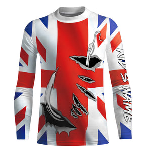 Fishing hook Australia  Flag Long Sleeve Fishing Shirts, Personalized Patriotic Fishing gifts IPHW2642