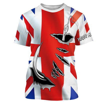 Fishing hook Australia  Flag Long Sleeve Fishing Shirts, Personalized Patriotic Fishing gifts IPHW2642