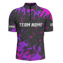 Load image into Gallery viewer, Personalized Bowling Team Jerseys, Bowling Shirts For Men With Customized Name | Pink IPHW4511