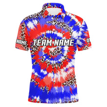 Load image into Gallery viewer, American Flag Tie Dye Bowling Shirts For Men, Custom Bowling Team Jerseys IPHW4527
