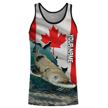 Load image into Gallery viewer, Sturgeon Fishing 3D Canada Flag Patriot Custom name All over print shirts - personalized fishing gift for men and women - IPH1456