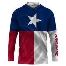 Load image into Gallery viewer, Personalized Texas Flag UV Protection Long Sleeve performance Fishing Shirts IPHW479
