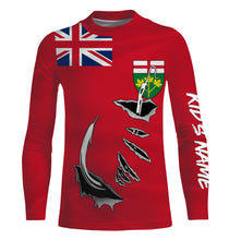 Load image into Gallery viewer, Canada Ontario Fish hook Custom Long sleeve Fishing Shirts, Ontario Fishing jerseys IPHW3337