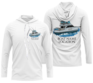 Custom Fishing Boat name Long sleeve Fishing Shirts, Personalized fisher boats shirt IPHW3621
