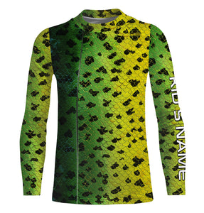 Crappie Fish scale Fishing Shirts, Crappie Custom Long sleeve Fishing Shirts IPHW3500