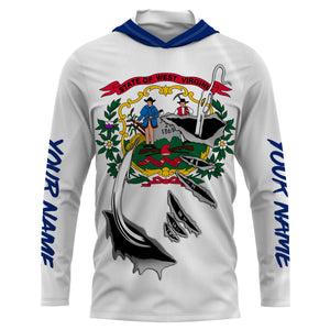 West Virginia Fishing hooks Custom Flag Fishing Shirts, West Virginia  Fishing jerseys IPHW3018