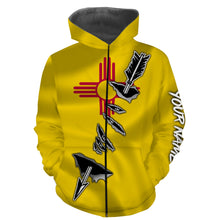 Load image into Gallery viewer, New Mexico Bow Hunter Hunting archer 3D arrow New Mexico Flag Customize name 3D All over print shirts - personalized Patriotic hunting apparel gift for men, women and kid - IPH1997