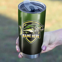 Load image into Gallery viewer, 1pc Largemouth Bass Fishing Tumbler Custom name Stainless Steel Tumbler Cup - Personalized Fishing gift for Fishing team 1PC - IPH1533