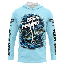 Load image into Gallery viewer, Custom Largremouth Bass Long Sleeve Tournament Fishing Shirts, Uv Protection Bass Fishing Shirt IPHW5938