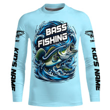 Load image into Gallery viewer, Custom Largremouth Bass Long Sleeve Tournament Fishing Shirts, Uv Protection Bass Fishing Shirt IPHW5938