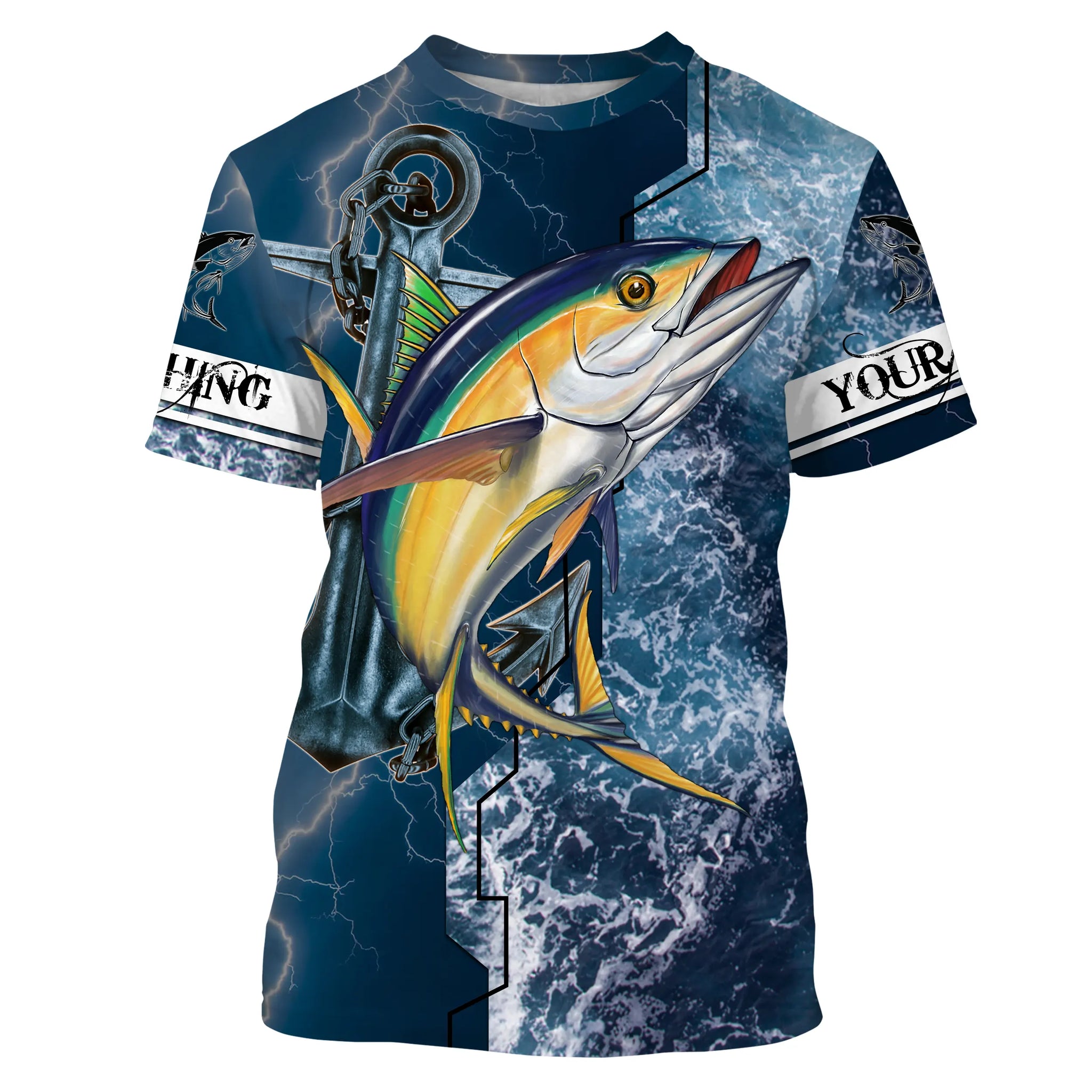 Yellowfin Tuna Custom Long Sleeve Fishing Shirts, Anchor Shirt Tuna Sa –  ChipteeAmz