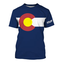 Load image into Gallery viewer, Colorado Flag Custom Patriot Long Sleeve Shirts UV Protection Performance Colorado Clothing IPHW732