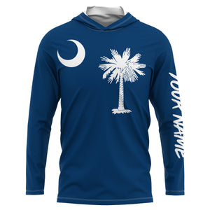 South Carolina Flag Customize  UV Protection Long Sleeve Performance Shirts Personalized Patriotic Gifts - IPHW735