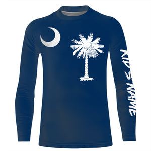 South Carolina Flag Customize  UV Protection Long Sleeve Performance Shirts Personalized Patriotic Gifts - IPHW735