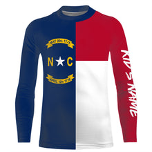 Load image into Gallery viewer, North Carolina Flag Customize  UV Protection Long Sleeve Performance Shirts Personalized Patriotic Gifts - IPHW736