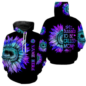 Galaxy Sunflower Mom Custom All over print shirts gifts for Mom on Mother's day, Birthday - IPHW966