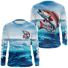 Load image into Gallery viewer, Redfish Puppy Drum Fishing Custom Performance Long Sleeve Uv Protection Shirts, Saltwater Fishing IPHW6115