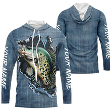 Load image into Gallery viewer, Custom Crappie Long Sleeve Tournament Fishing Shirts, Crappie Fishing All Over Printed Shirt IPHW6149