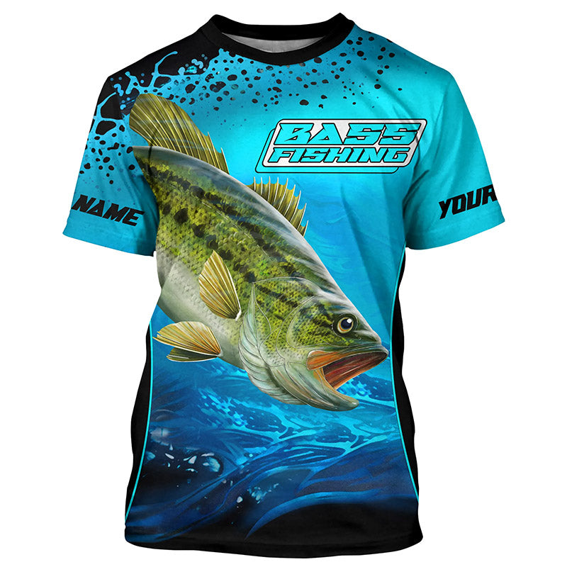 Bass Fishing gray camo Custom Fishing T Shirts, Largemouth Bass tourna –  FishingAmz