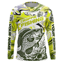 Load image into Gallery viewer, Custom Multi-Color Crappie Long Sleeve Fishing Shirts, Crappie Jerseys For Fishing Team IPHW5921