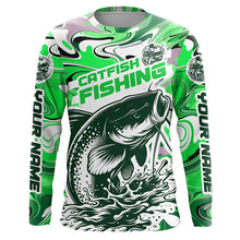 Load image into Gallery viewer, Custom Multi-Color Catfish Long Sleeve Fishing Shirts, Catfish Jerseys For Fishing Team IPHW5922