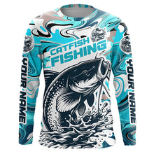 Load image into Gallery viewer, Custom Multi-Color Catfish Long Sleeve Fishing Shirts, Catfish Jerseys For Fishing Team IPHW5922