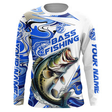 Load image into Gallery viewer, Personalized Bass Fishing Jerseys, Multi-Color Bass Long Sleeve Tournament Fishing Shirts IPHW5924