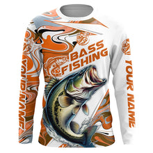 Load image into Gallery viewer, Personalized Bass Fishing Jerseys, Multi-Color Bass Long Sleeve Tournament Fishing Shirts IPHW5924