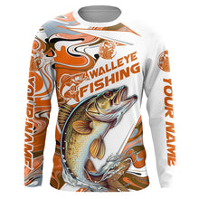 Load image into Gallery viewer, Custom Walleye Fishing Jerseys, Multi-Color Walleye Long Sleeve Tournament Fishing Shirts IPHW5925