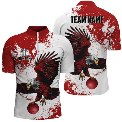 Custom Bowling Shirts Team'S Name Bowlers Shirt For Women, Eagle Bowling Jerseys IPHW5818