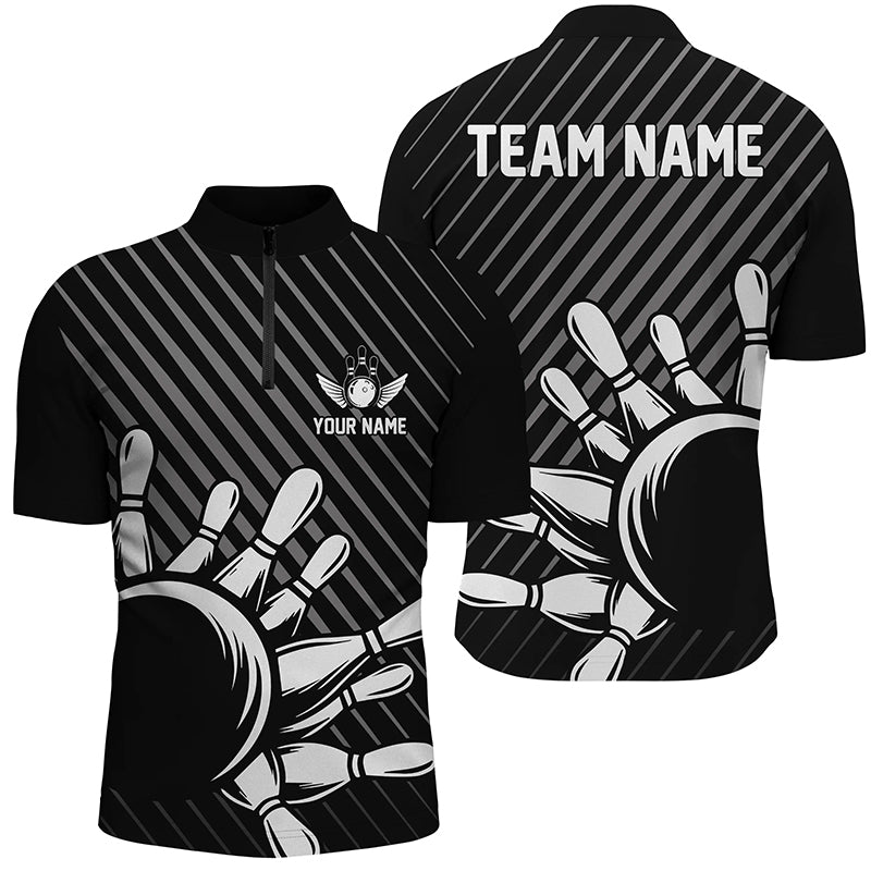 Personalized Bowling Jersey With Name And Team Name Bowling Jersey Bowling Polo Shirt For Men IPHW5338