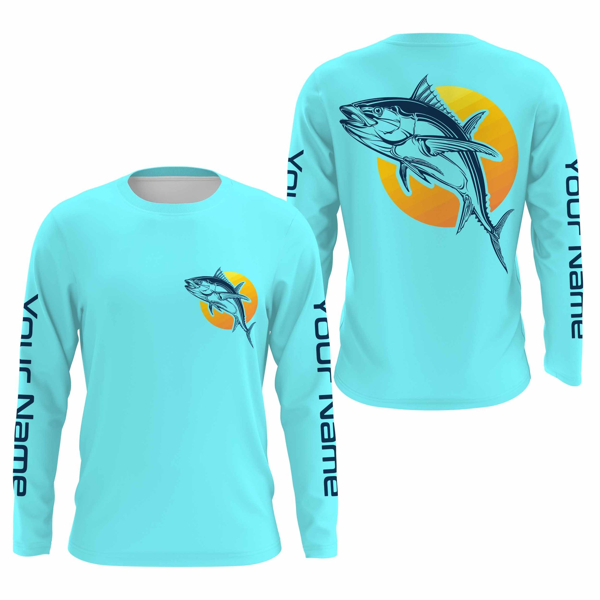 Custom Tuna Long sleeve performance Fishing Shirts for men, Tuna Fishi –  ChipteeAmz