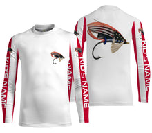 Load image into Gallery viewer, American Flag Fishing lure Patriotic Custom Fly Fishing Shirts | personalized Fishing gifts IPHW1296