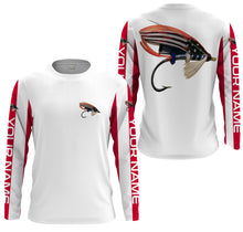 Load image into Gallery viewer, American Flag Fishing lure Patriotic Custom Fly Fishing Shirts | personalized Fishing gifts IPHW1296