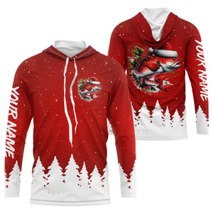 Redfish Fishing Custom Christmas Fishing Shirts, Xmas Fishing Gifts For Men, Women And Kids IPHW5572