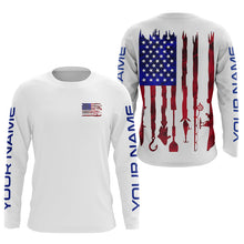 Load image into Gallery viewer, Personalized American Flag Uv Protection Fishing Shirt Fishing Jersey For Fisherman IPHW5044