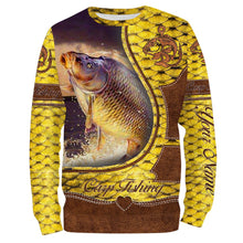 Load image into Gallery viewer, Carp Fishing Scale Customize name 3D All over print shirts - personalized fishing gift for Adult and Kid - NQS425