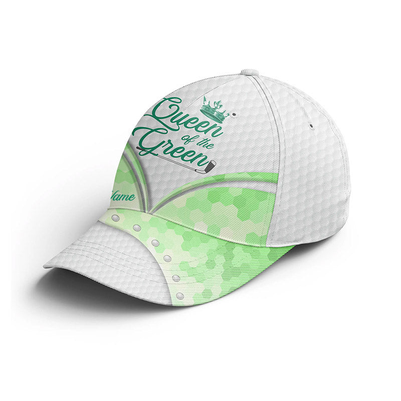 Funny Golfer hat custom name queen of the green sun hats for women