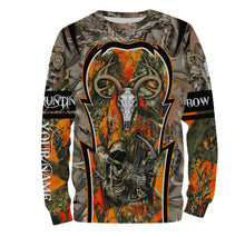 Load image into Gallery viewer, Deer Hunting orange camo Custom Name 3D All over print shirts Plus Size NQS819