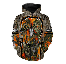 Load image into Gallery viewer, Deer Hunting orange camo Custom Name 3D All over print shirts Plus Size NQS819