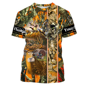 Bow hunting t shirt Deer Hunting Customize Name 3D All Over Printed Shirts NQS960