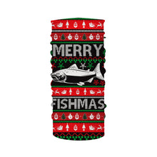 Load image into Gallery viewer, Merry Fishmas funny ugly Christmas salmon fishing shirt long sleeves Christmas gift NQS2350