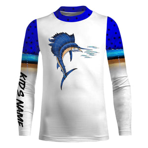 Sailfish Fishing 3D All Over print shirts personalized fishing apparel for Adult and kid NQS579