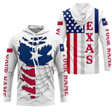 Load image into Gallery viewer, Custom Texas Flag Shirts, Texas state flag Patriot Long Sleeve Performance Shirts UV Protection Upf 30+ NQS2494