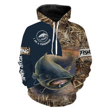 Load image into Gallery viewer, Catfish Fishing I am a fisherman Customize Name 3D All Over Printed Shirts For Adult And Kid Personalized Fishing Gift NQS590