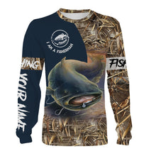 Load image into Gallery viewer, Catfish Fishing I am a fisherman Customize Name 3D All Over Printed Shirts For Adult And Kid Personalized Fishing Gift NQS590