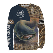 Load image into Gallery viewer, Catfish Fishing I am a fisherman Customize Name 3D All Over Printed Shirts For Adult And Kid Personalized Fishing Gift NQS590