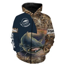 Load image into Gallery viewer, Catfish Fishing I am a fisherman Customize Name 3D All Over Printed Shirts For Adult And Kid Personalized Fishing Gift NQS590