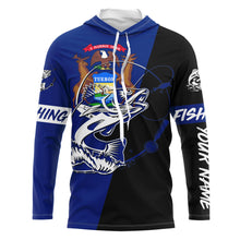 Load image into Gallery viewer, Michigan walleye fishing Custom Name UV protection UPF 30+ fishing jersey, custom fishing apparel NQS3061