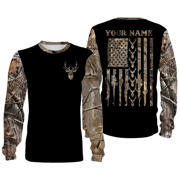 Personalized Pittsburgh Pirates Clothing 3D Hunting Camo USA Flag